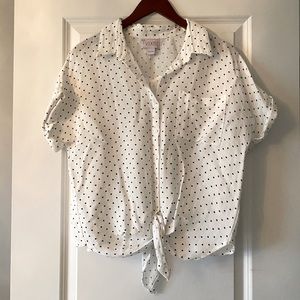 Front tie knot top from Stitch Fix, medium